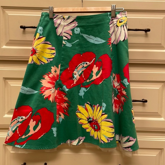 Blanco Vintage Cotton Flower Skirt with Tulle Petticoat Size 36 (Spain) - Picture 3 of 8